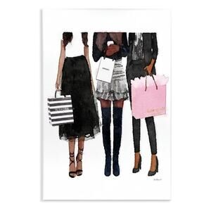 Nwt-Stupell Industries Fashion Models Brands Glam Watercolor10x15, Wall Plaque